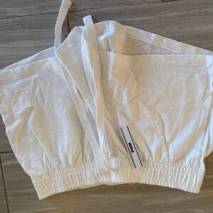 Pink Victoria Secret medium white shorts